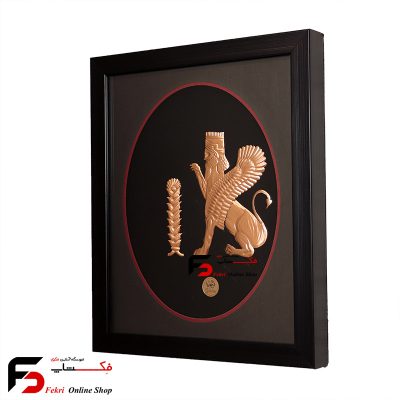 تابلو مس شیر بالدار و لوتوس