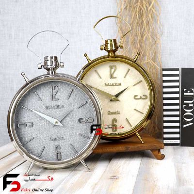 ساعت رومیزی پالادیوم101 آبکاری طلایی و نقره ای