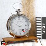 ساعت رومیزی پالادیوم101 آبکاری طلایی و نقره ای