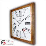 ساعت دیواری پاشا مربع 6561 در دو رنگ صفحه سفید و مشکی