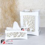 سطل و دستمال ارکیده سفید