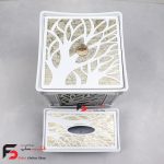سطل و دستمال ارکیده سفید