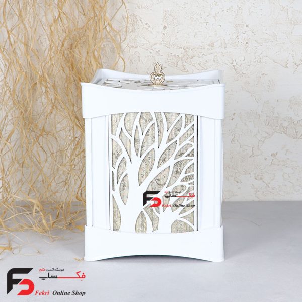 سطل و دستمال ارکیده سفید