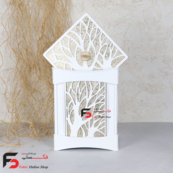 سطل و دستمال ارکیده سفید