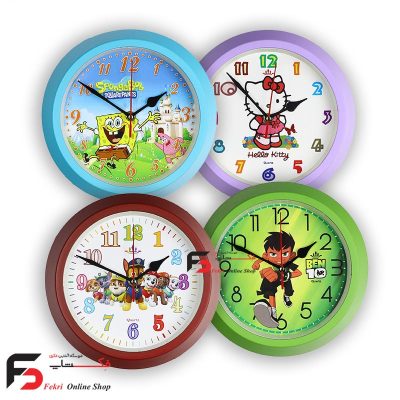 ساعت سیکو20 طرح کودک در 5 طرح مختلف با قطر 25 سانتیمتر