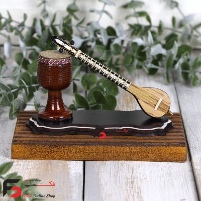 دکوری ساز چوبی 3تار و تنبک چوبی