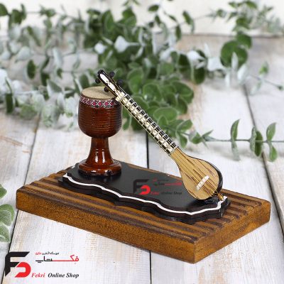 دکوری ساز چوبی 3تار و تنبک چوبی