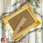 قاب عکس خاتم مناسب برای اندازه 30*21 سه گل گوشه دار