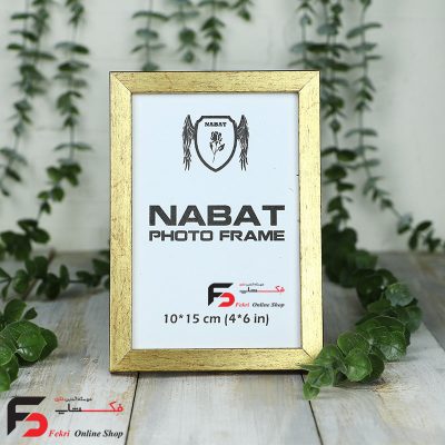 قاب عکس 15*10 کد 209 با نمای یک سانت با رنگ طلایی