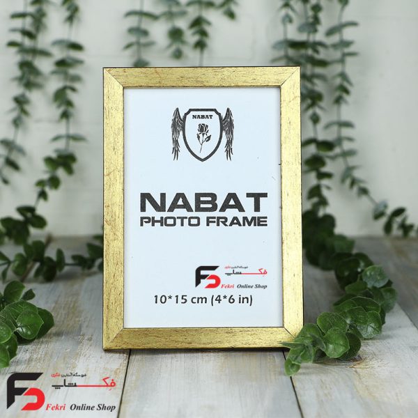 قاب عکس 15*10 کد 209 با نمای یک سانت با رنگ طلایی