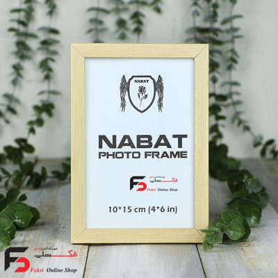 قاب عکس 15*10 کد 209 با نمای یک سانت با رنگ خودرنگ یا همان کرم