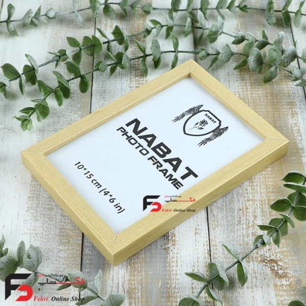 قاب عکس 15*10 کد 209 با نمای یک سانت با رنگ خودرنگ یا همان کرم