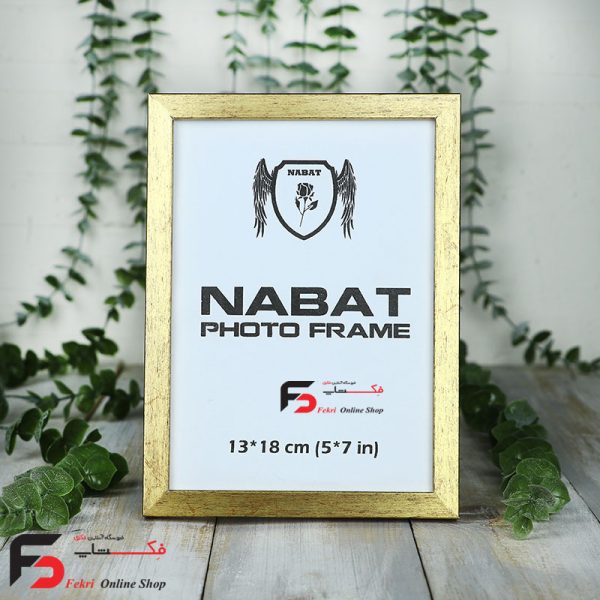قاب عکس 18*13 کد 209 با نمای یک سانت با رنگ طلایی