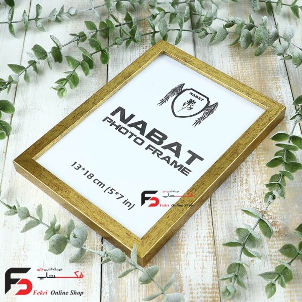 قاب عکس 18*13 کد 209 با نمای یک سانت با رنگ طلایی