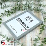 قاب عکس 18*13 کد 209 با نمای یک سانت با رنگ طوسی