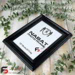 قاب عکس 18*13 کد 330با نمای سه سانت و حال دار با رنگ مشکی