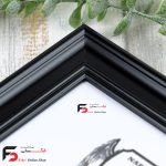 قاب عکس 18*13 کد 330با نمای سه سانت و حال دار با رنگ مشکی