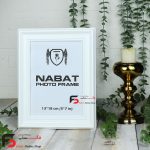 قاب عکس 18*13 کد 330با نمای سه سانت و حال دار با رنگ سفید
