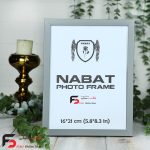 قاب عکس 21*16 کد 209 با نمای یک سانت با رنگ طوسی