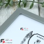 قاب عکس 21*16 کد 209 با نمای یک سانت با رنگ طوسی