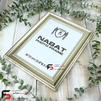 قاب عکس 21*16 کد 330با نمای سه سانت و حال دار با رنگ بژ