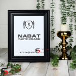 قاب عکس 21*16 کد 330با نمای سه سانت و حال دار با رنگ مشکی
