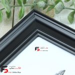قاب عکس 21*16 کد 330با نمای سه سانت و حال دار با رنگ مشکی