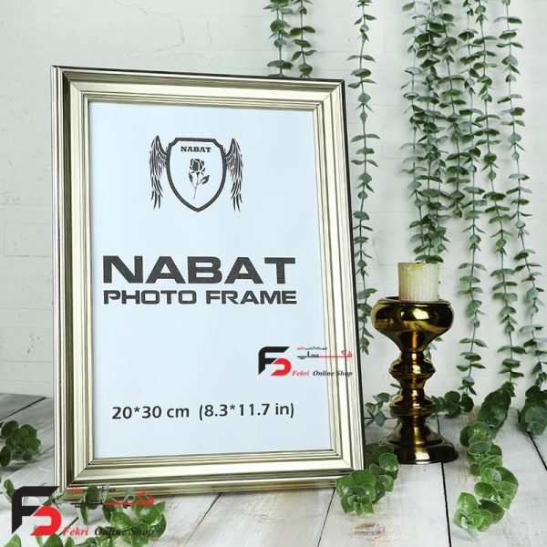 قاب عکس 20*30 کد 330با نمای سه سانت و حالت دار با رنگ بژ