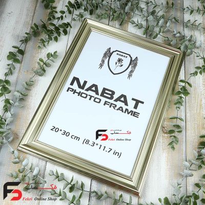 قاب عکس 20*30 کد 330با نمای سه سانت و حالت دار با رنگ بژ