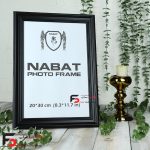 قاب عکس 20*30 کد 330با نمای سه سانت و حالت دار با رنگ مشکی