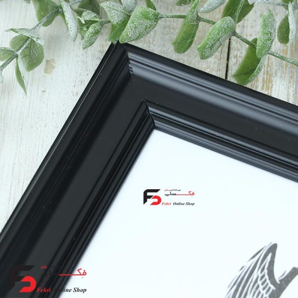 قاب عکس 20*30 کد 330با نمای سه سانت و حالت دار با رنگ مشکی