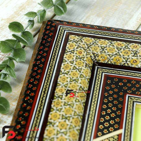 قاب عکس خاتم اصفهان چلیپا مناسب کاغذ A4