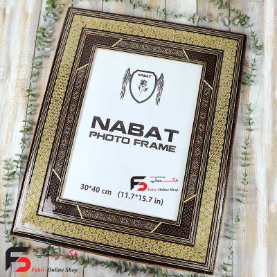 قاب عکس خاتم اصفهان چلیپا مناسب 40*30