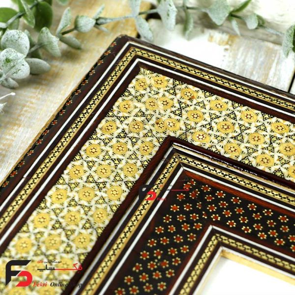 قاب عکس خاتم اصفهان چلیپا مناسب 40*30