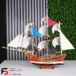 کشتی چوبی شاهب سایز بزرگ در رنگ قهوه ای