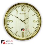 ساعت دیواری پالادیوم x100 عرضه شده در دو رنگ طلایی و نقره ای