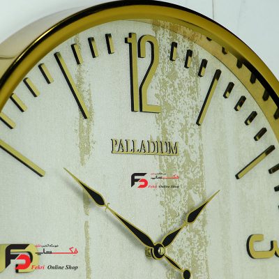ساعت دیواری پالادیوم x100 عرضه شده در دو رنگ طلایی و نقره ای