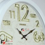ساعت دیواری پلیس 502 در سه رنگ با قطر 50 سانتی‌متر
