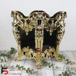 ست سطل و جادستمال کاغذی عالیجناب رنگ مشکی