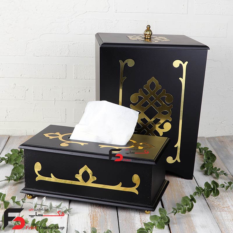 satl&dastmal-choobinemeshki-1 سطل و دستمال چوبینه رنگ مشکی