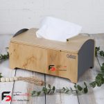 سطل و دستمال کویین رنگ طوسی