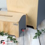 سطل و دستمال کویین رنگ طوسی