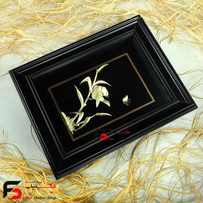 تابلو ورق طلا گنجشک سایز کوچک