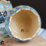 جام سه تایی مینا کاری سفال