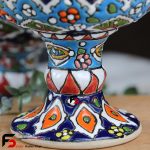 جام سه تایی مینا کاری سفال