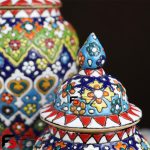 پاسماوری سه تایی مینا سفال