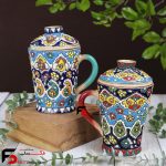 دمنوش خوری میناکاری سفال