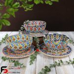 کاسه و بشقاب میناکاری سفال