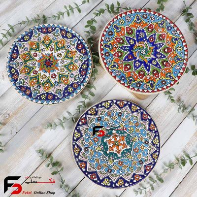 کاسه و بشقاب میناکاری سفال