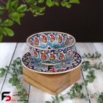 کاسه و بشقاب میناکاری سفال
